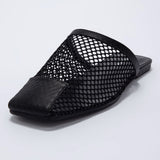 Mule Feminino Tela - Preto