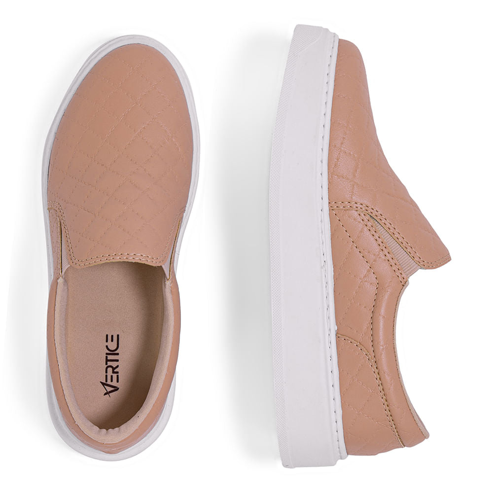 Tênis Slip On Flatform Rosado