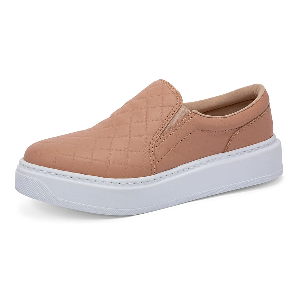Tênis Slip On Flatform Rosado