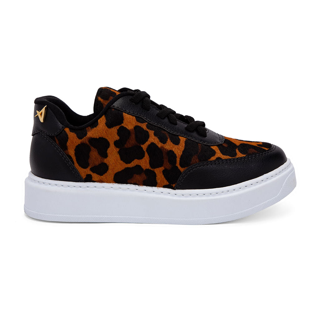 Tênis Onça Animal Print  Preto C/ Animal Print