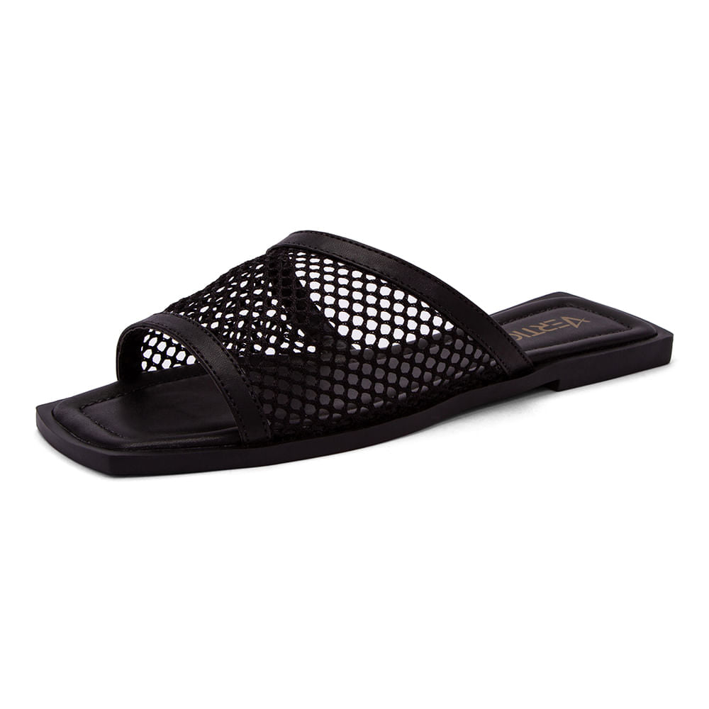 Rasteira Conforto Tela Preto