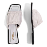 Sandália Rasteira Flat Comfort  Offwhite
