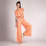 Tênis Slip On Elastano Flatform Amendoa/Rosado