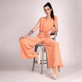 Tênis Slip On Elastano Flatform Amendoa/Rosado