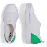 Tênis Slip On Elastano Flatform Branco/kiwi