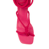 Sandália Bloco Cordão Rosa 