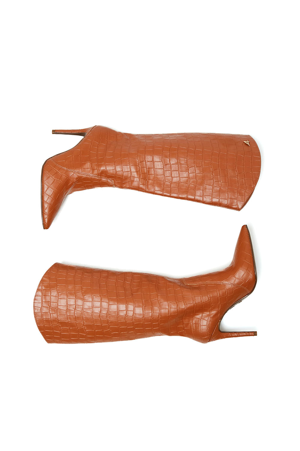 Bota Cano Longo Salto Fino  Caramelo