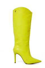 Bota Cano Longo Salto Fino  Verde