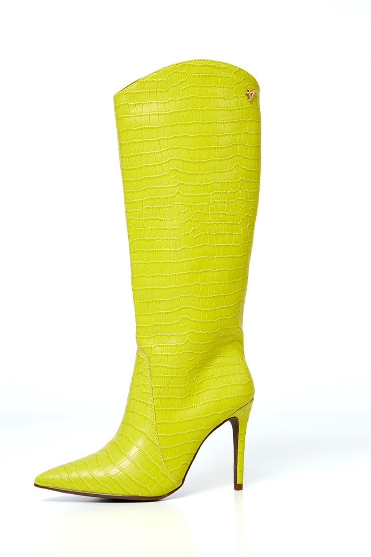 Bota Cano Longo Salto Fino  Verde