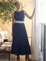 Vestido Longo Rami Azul