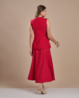 Conjunto Saia e Conjunto Vermelho