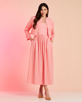 Casaqueto Gola Militar Rosa