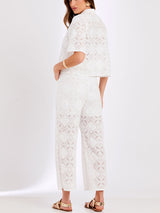 Camisa Renda Floranza Offwhite