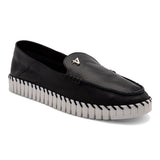 Sapato Mocassim Maleável  Feminino Couro  Preto