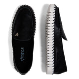 Sapato Mocassim Maleável  Feminino Couro  Preto