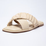 Rasteira Flat  Scrunchie  Off White