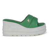 Tamanco Feminino Palmilha Soft Tiras Comfy Verde