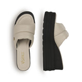 Tamanco Feminino Palmilha Soft Tiras Comfy  Offwhite