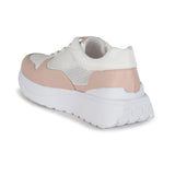 Tênis Flatform Jogging com Tela Rose
