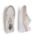 Tênis Flatform Jogging com Tela Rose