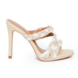 Sandalia Mule Trançado Nude 