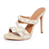 Sandalia Mule Trançado Nude 