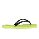 Chinelo Tira Lisa  Preto/lima