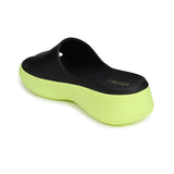 Sandália Slide Papete Nuvem  Preto\ Neon