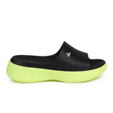 Sandália Slide Papete Nuvem  Preto\ Neon