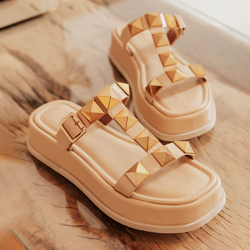 Birken Plataforma Spike Dourado