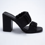 Mule Feminino Tira Soft Volume Salto Bloco