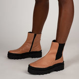 Ankle Boot Chelsea com Solado  Chunky  Blush