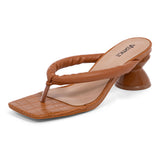 Mule Feminino Tiras Soft  Marrom