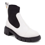 Bota Coturno Tratora Cano Médio  Offwhite