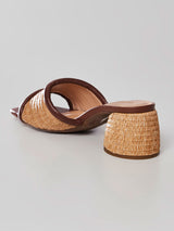 Mule Trama Natural Camel