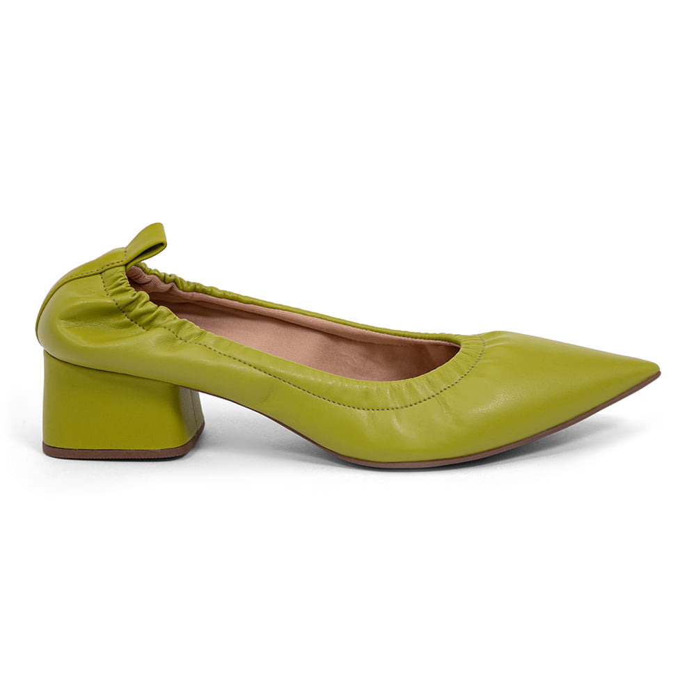 Scarpin Salto Grosso Ajustável Nas Laterais Pepita