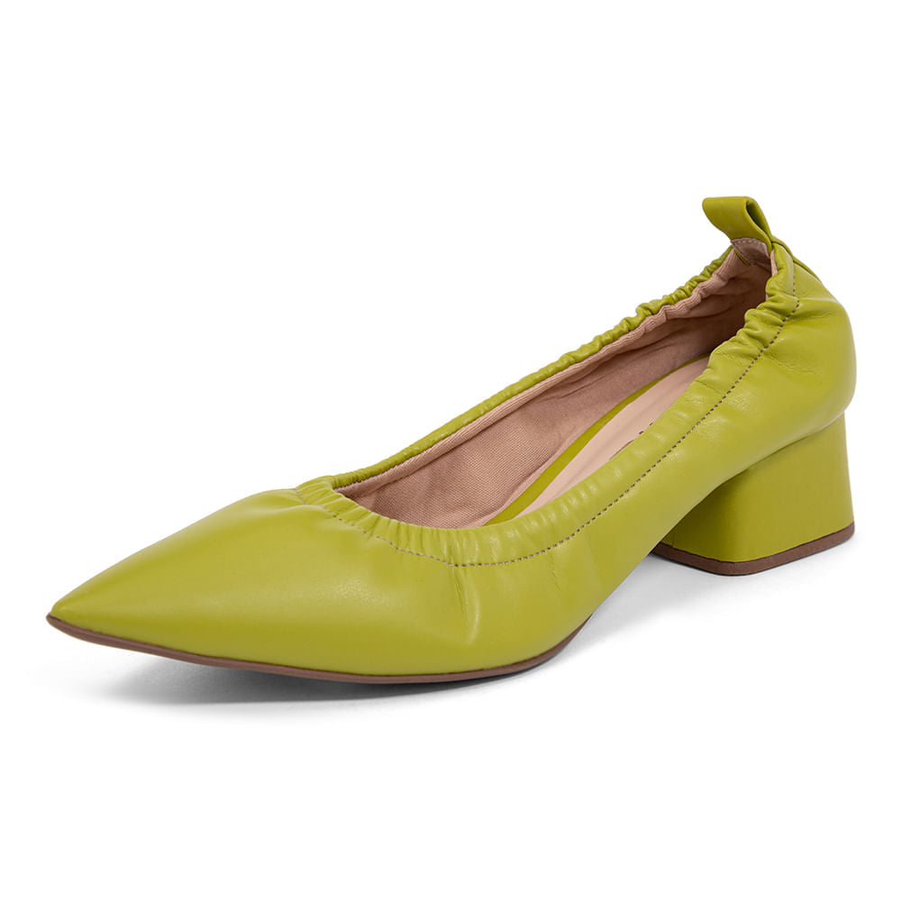 Scarpin Salto Grosso Ajustável Nas Laterais Pepita