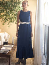 Vestido Longo Rami Azul