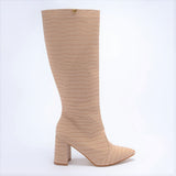 Bota Feminina Cano Longo Bico Fino