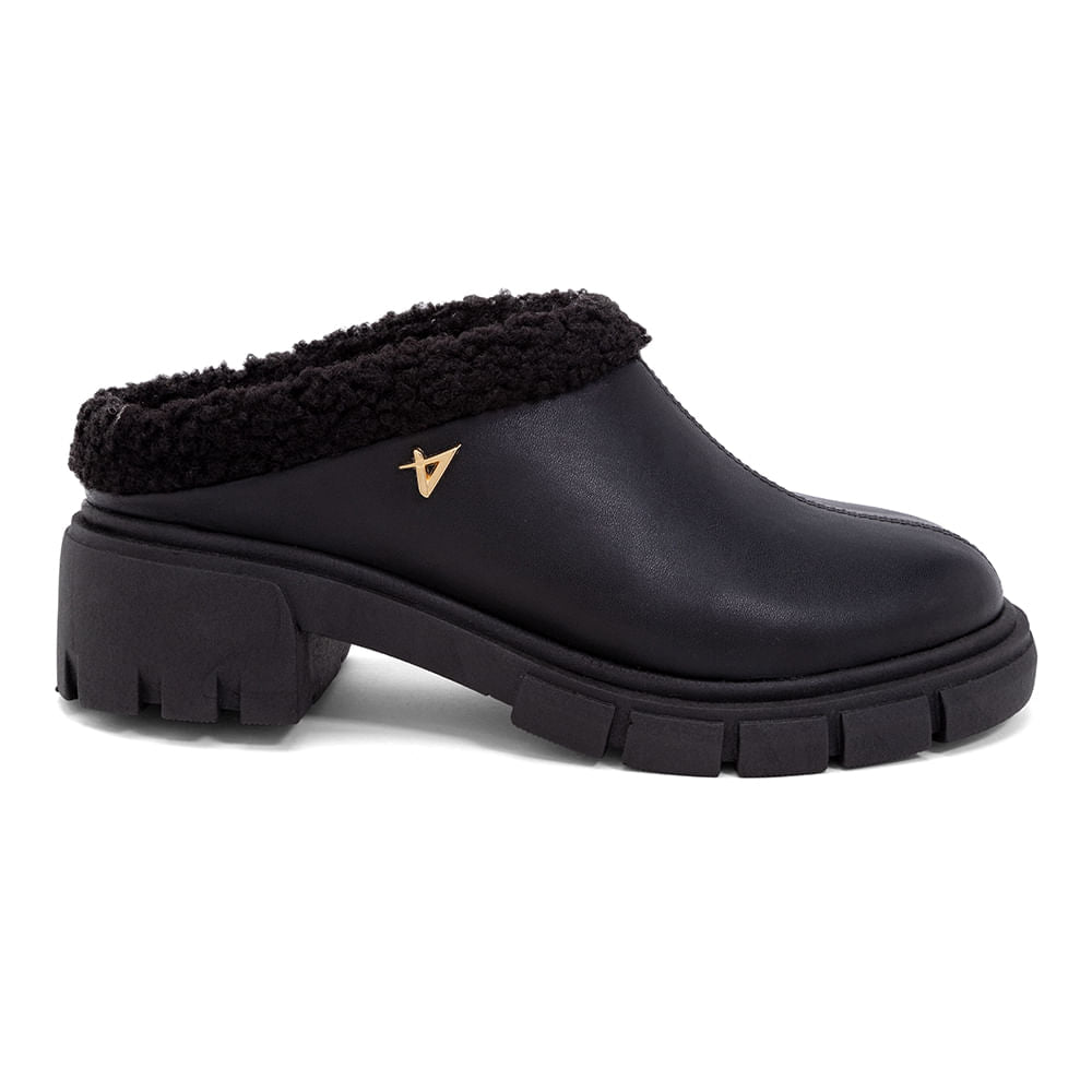 Bota Mule Solado Tratorado Preto