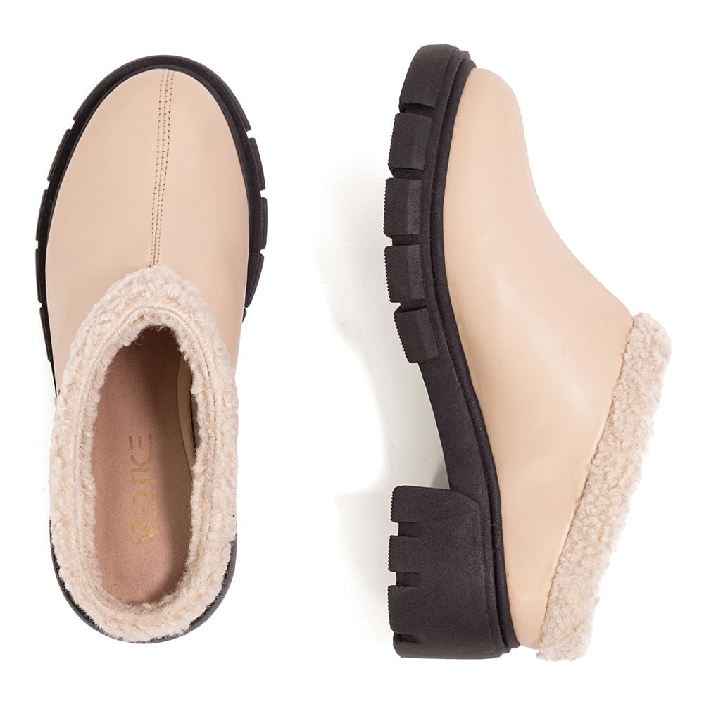 Bota Mule Solado Tratorado Porcelana