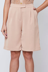Bermuda Jords com Bolsos Faca Areia