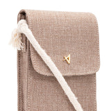 Bolsa Carteira Transveral de Lado Marrom