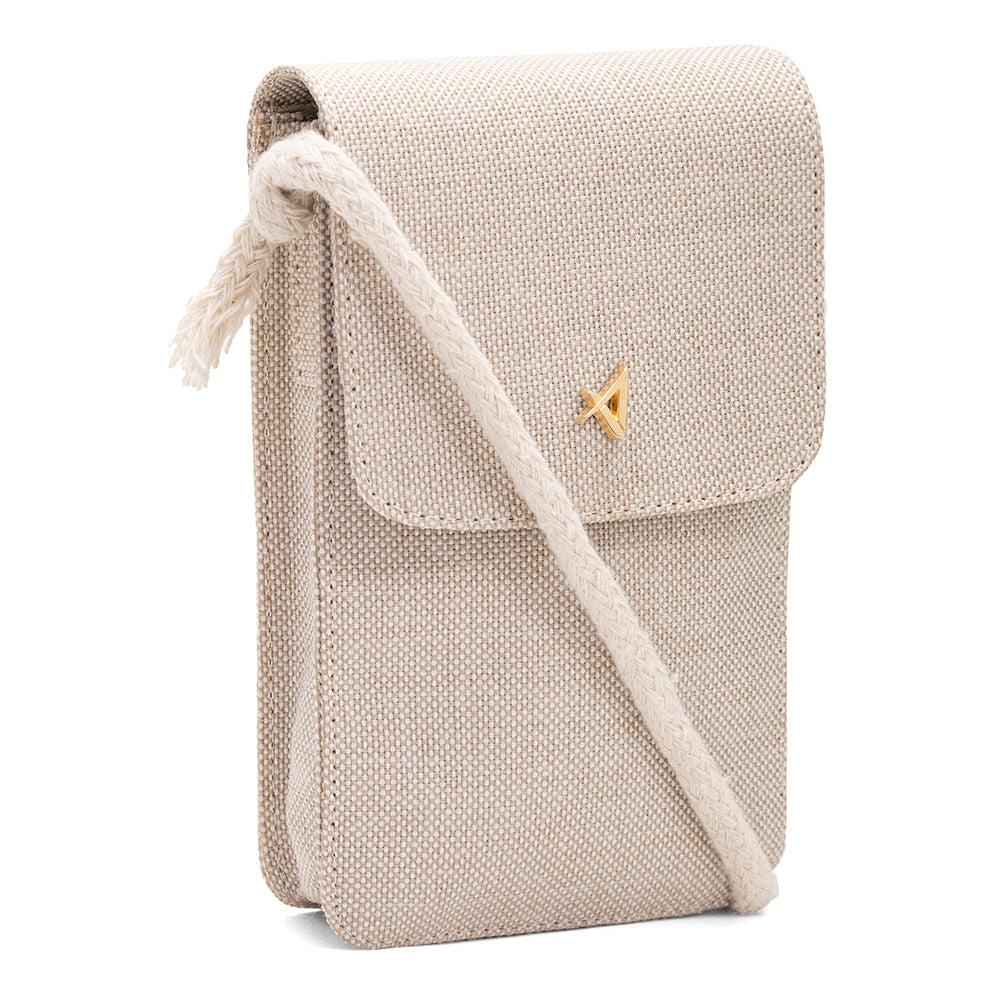 Bolsa Carteira Transveral de Lado Palha