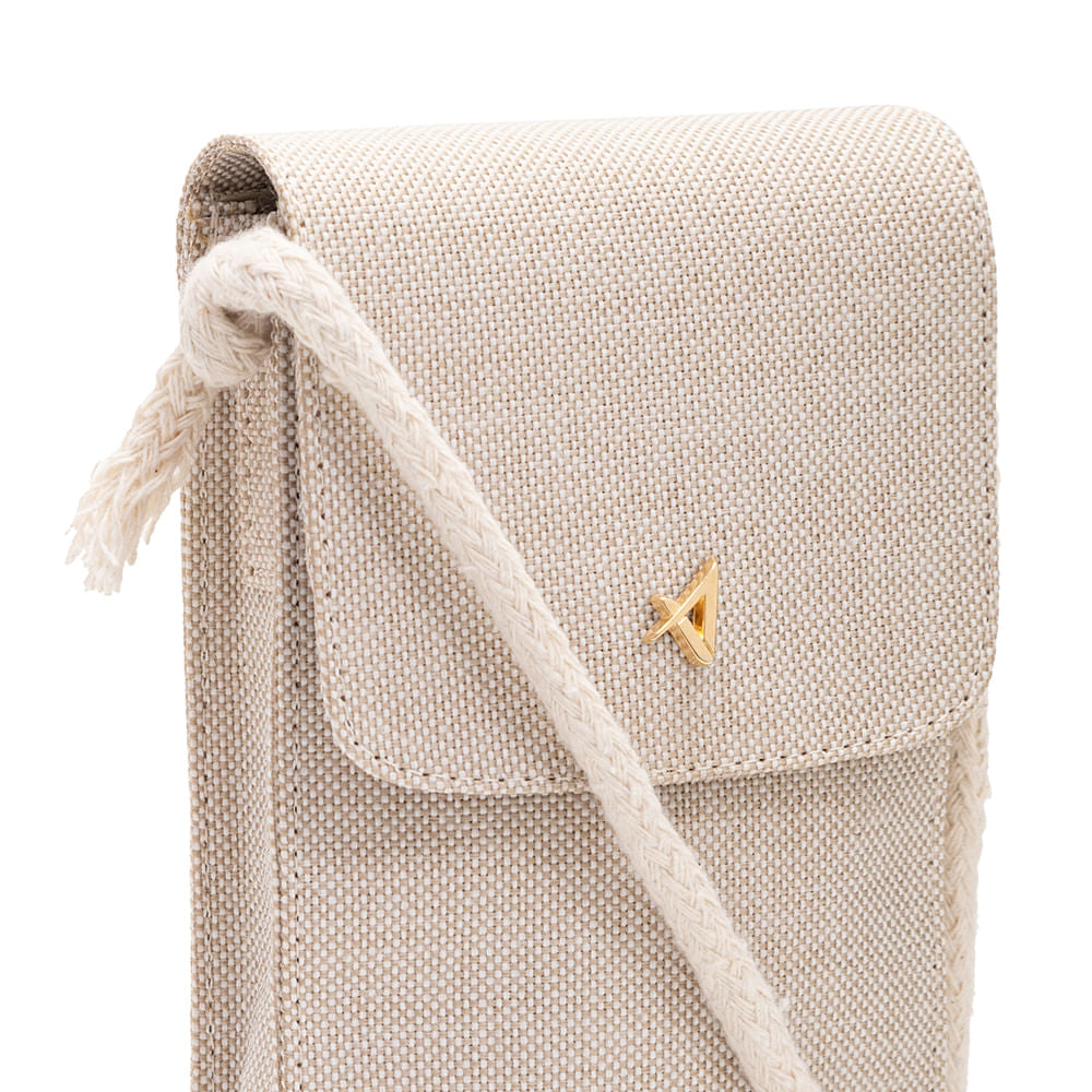 Bolsa Carteira Transveral de Lado Palha