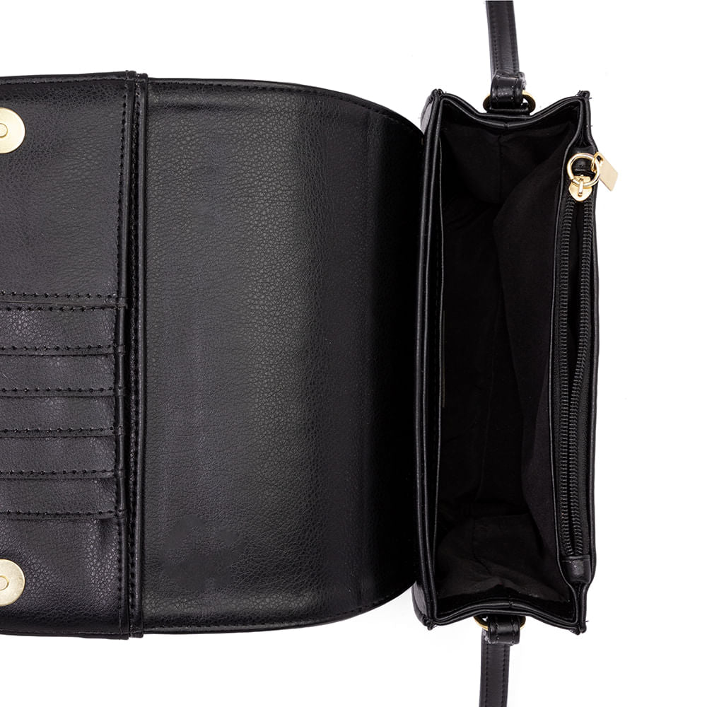 Bolsa Transversal Cartões Preto