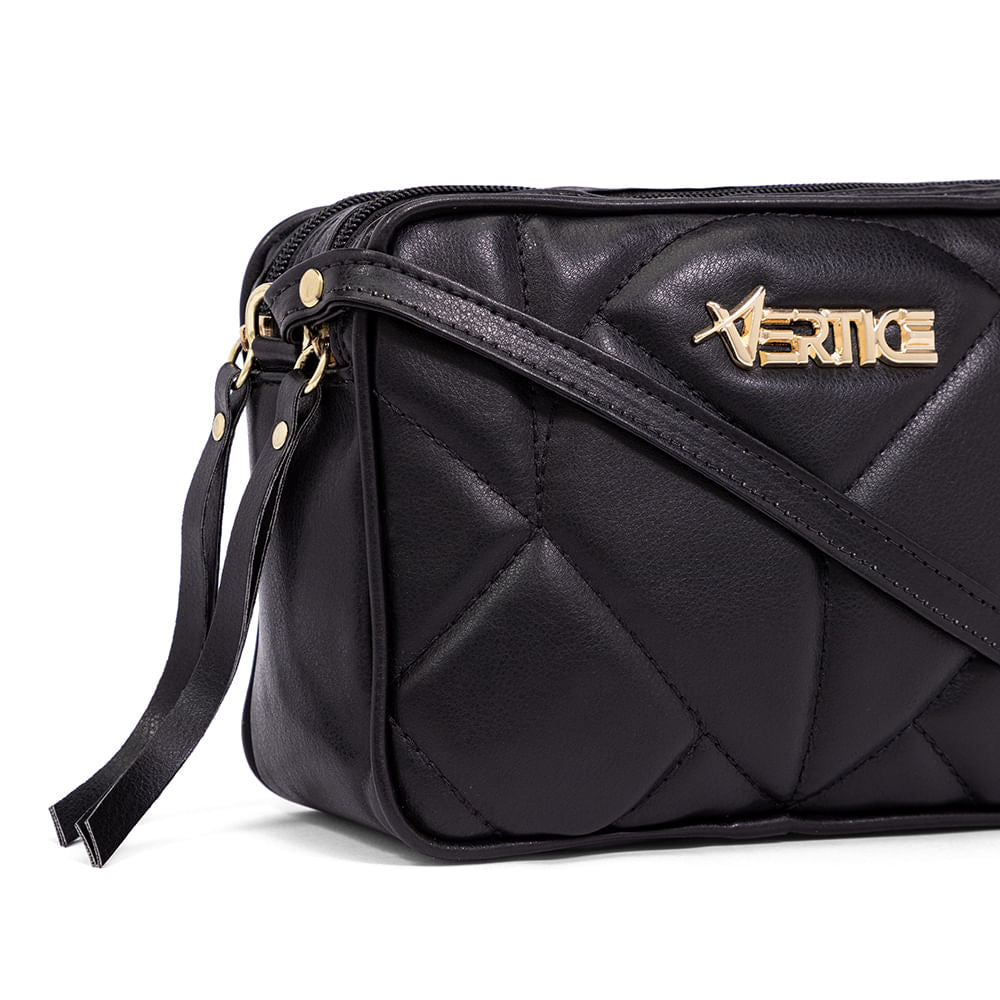 Bolsa Metelassê Soft com Divisórias Preto