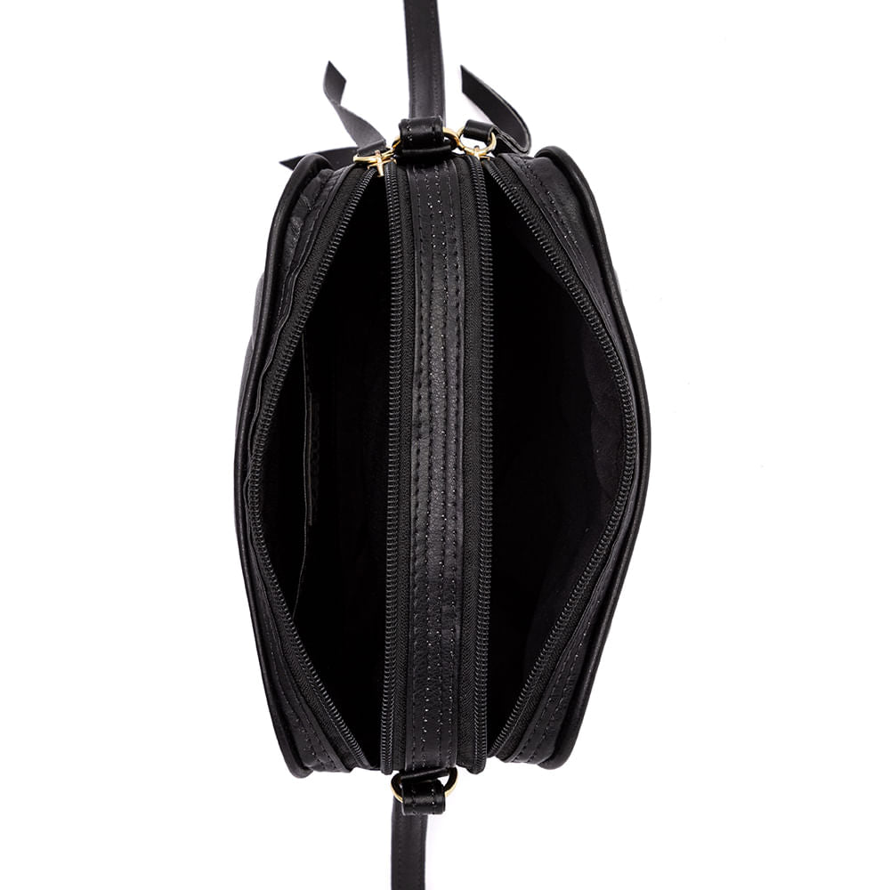 Bolsa Metelassê Soft com Divisórias Preto