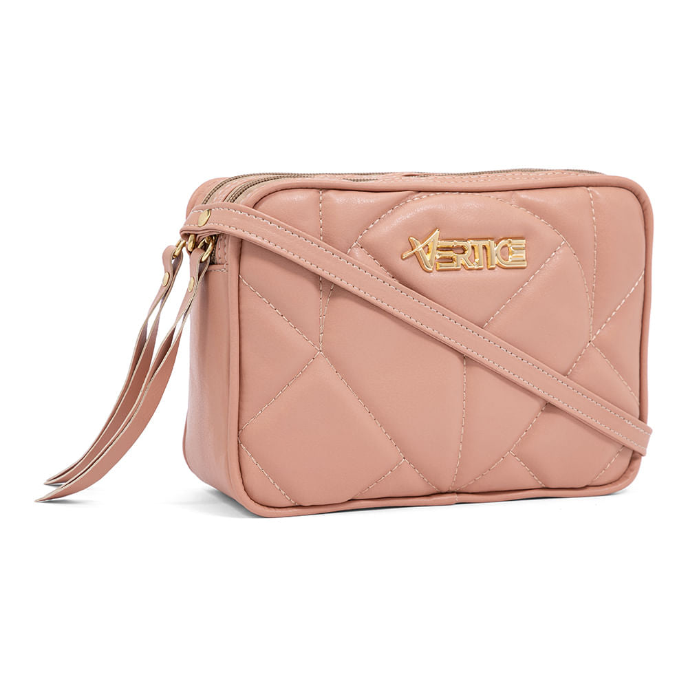 Bolsa Metelassê Soft com Divisórias Rosado