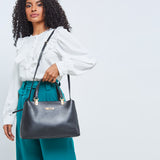 Kit Bolsa M Duas Alças Removível Preto